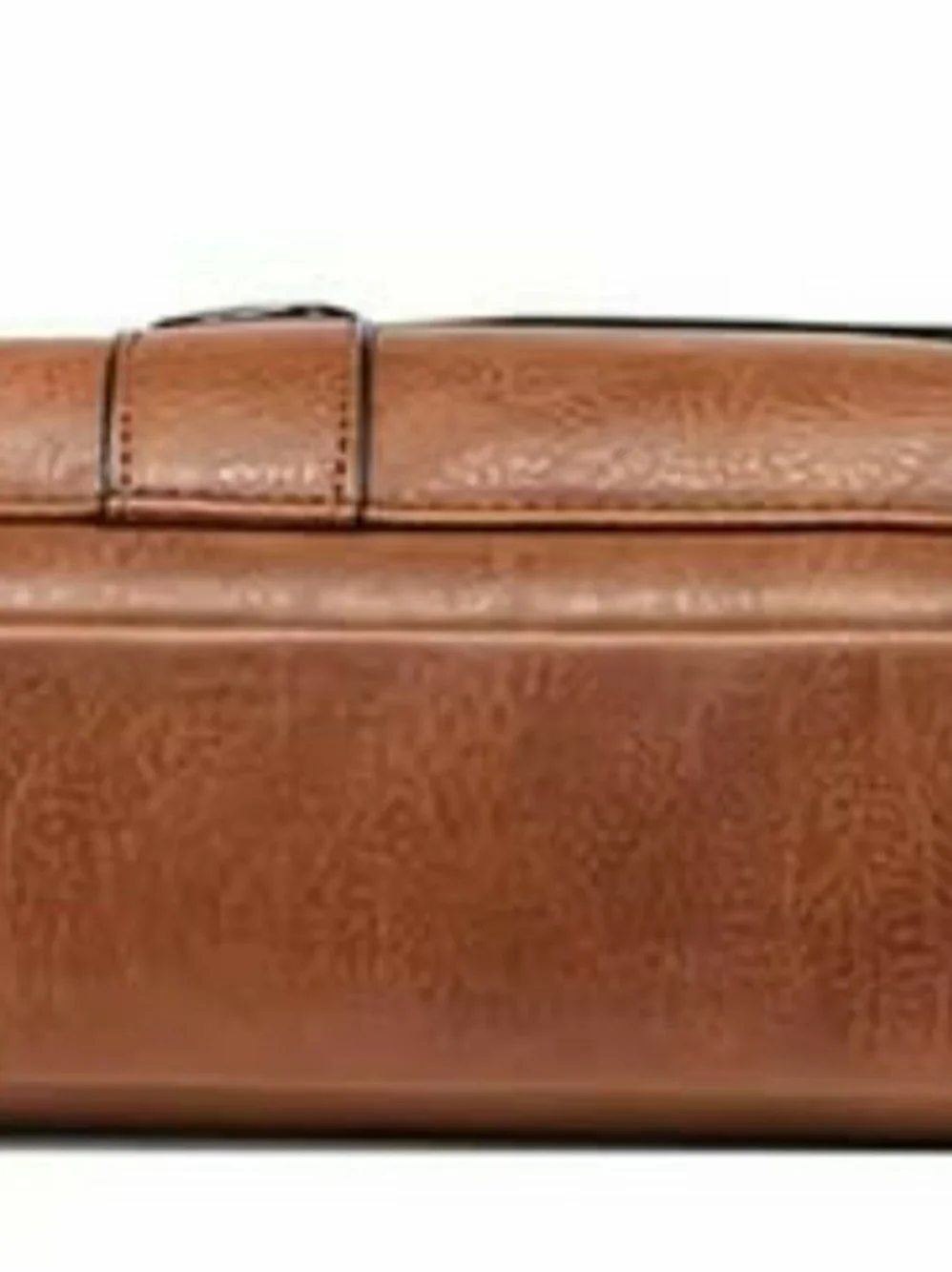 Weixier mens genuine leather brown crossbody messenger shoulder bag. New
